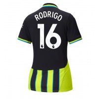 Camiseta Manchester City Rodri Hernandez #16 Visitante Equipación para mujer 2024-25 manga corta